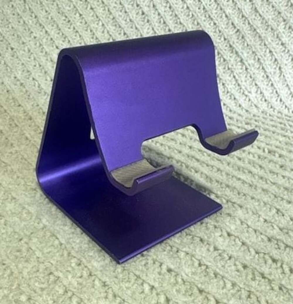 Cell Phone Stand, Aluminum Desktop Stand for All Smartphones, Purple